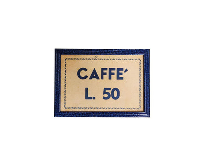 Insegna Caffè 50 Lire | Anni '70