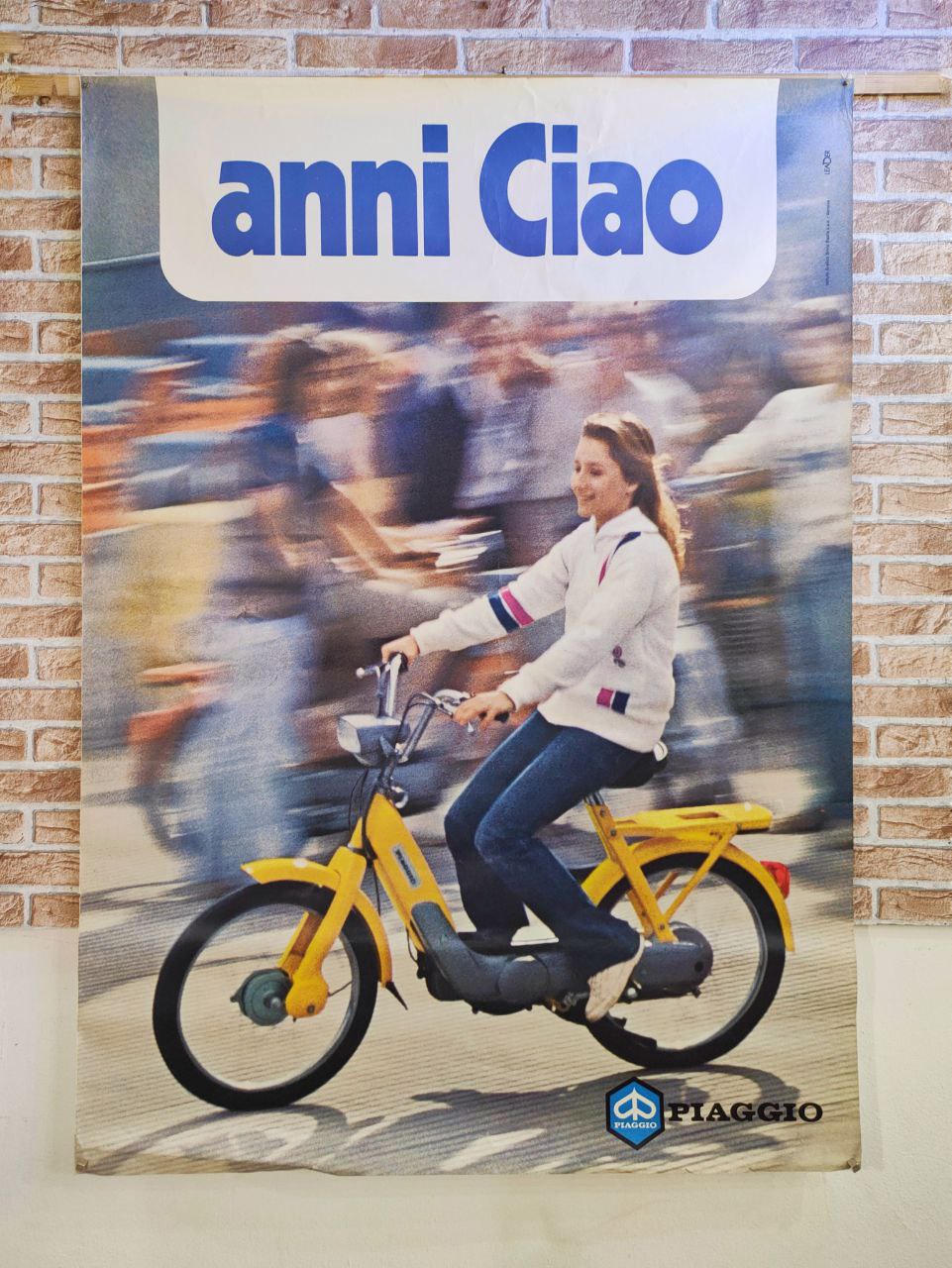 Manifesto originale pubblicitario - Piaggio anni Ciao
