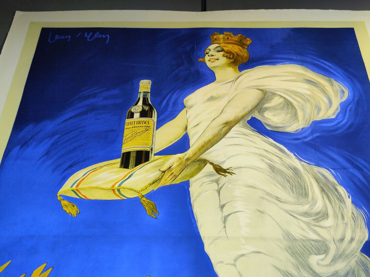 Manifesto originale pubblicitario - Fernet Branca 1922