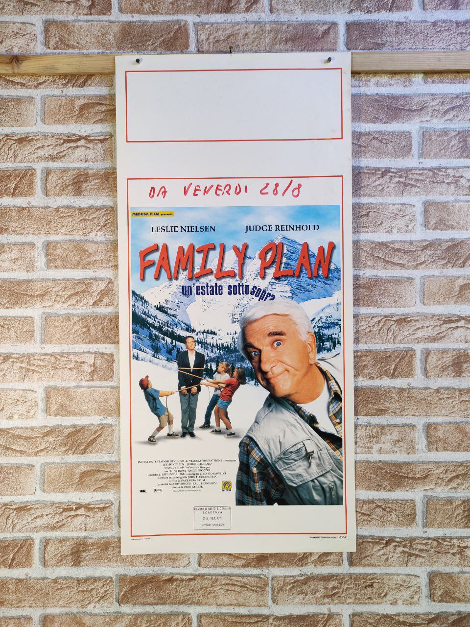 Locandina originale di cinema - Family Plan - Un'estate sottosopra
