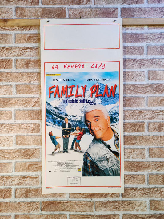 Locandina originale di cinema - Family Plan - Un'estate sottosopra