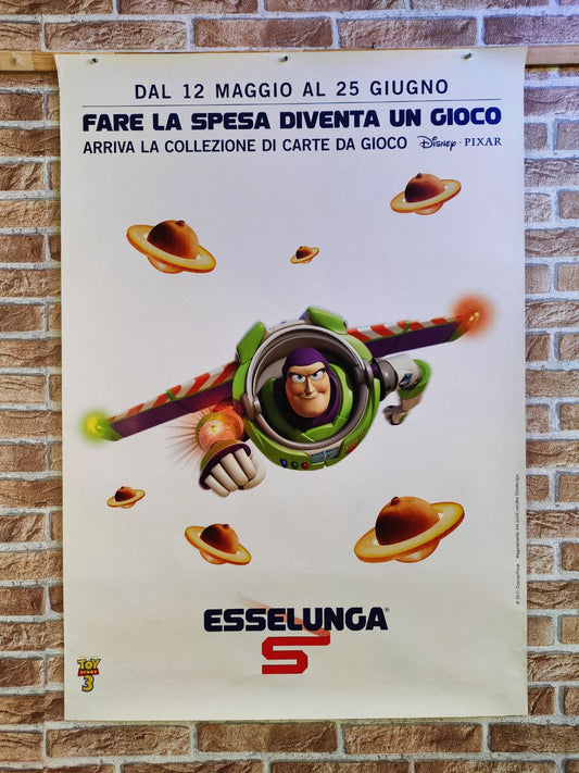 Manifesto originale pubblicitario - Esselunga, Toy Story