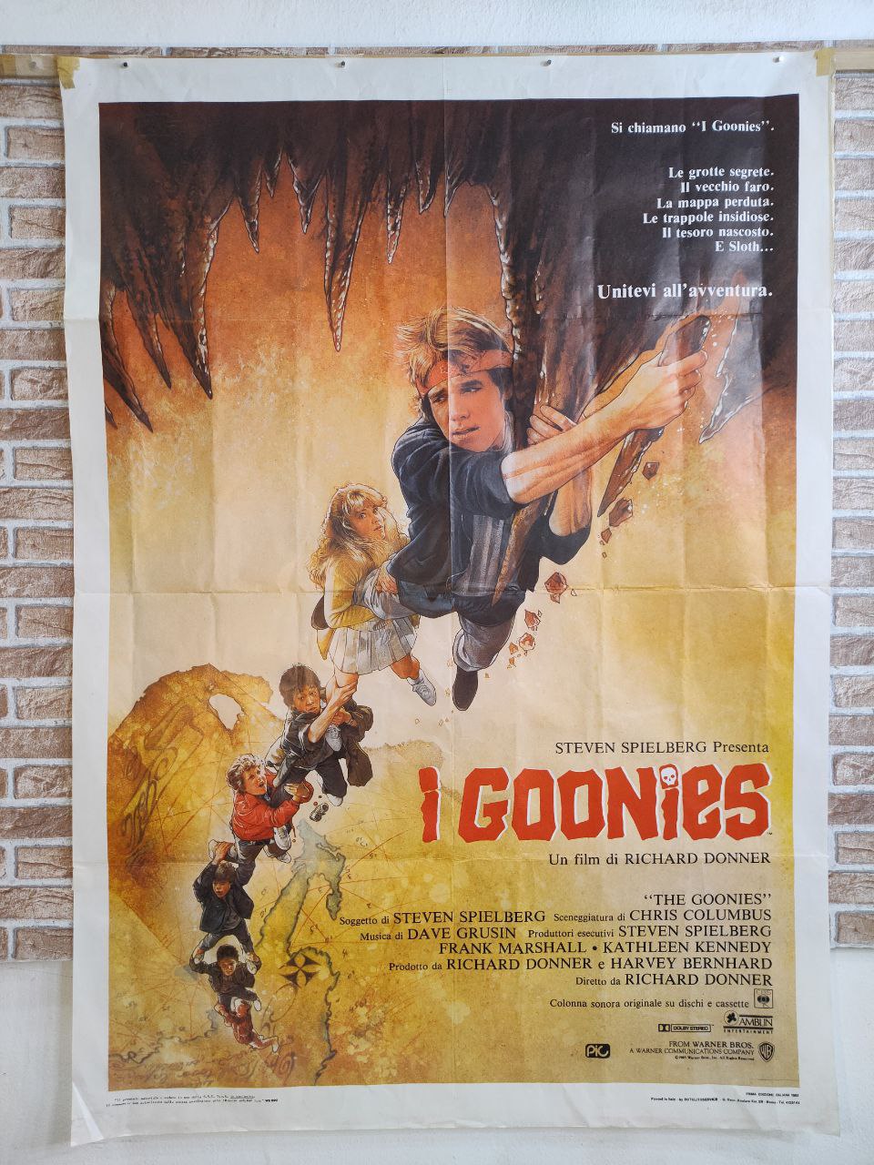 Manifesto originale di cinema - I Goonies