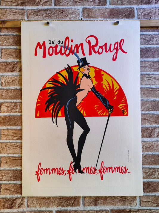 Manifesto originale pubblicitario - Moulin Rouge