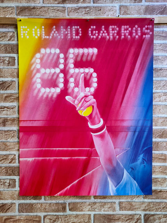 Manifesto originale pubblicitario - Roland Garros 1985