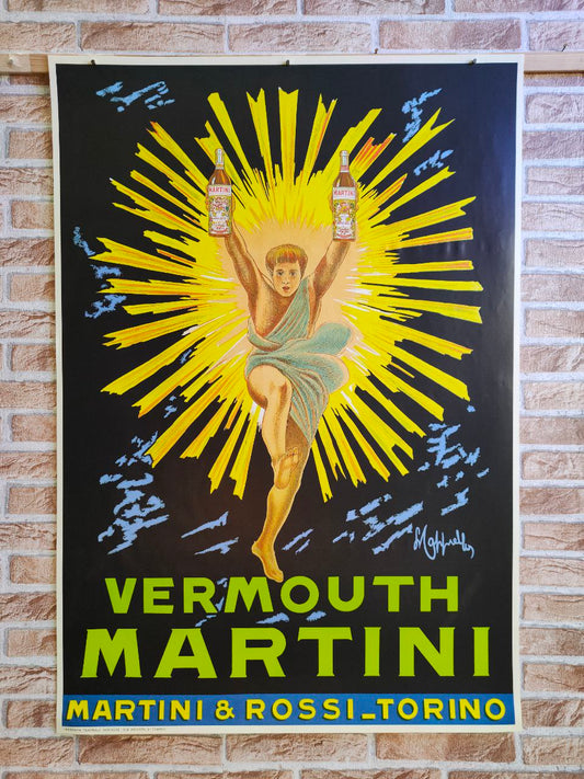 Manifesto originale pubblicitario - Martini Vermouth Torino