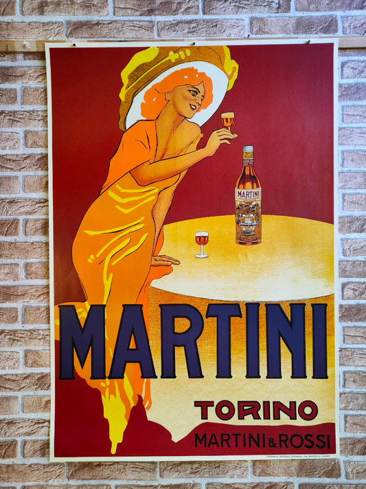 Manifesto originale pubblicitario - Martini e Rossi, Vermouth Torino