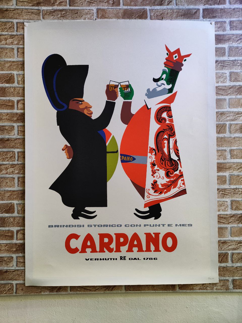 Manifesto originale pubblicitario - Carpano Napoleone