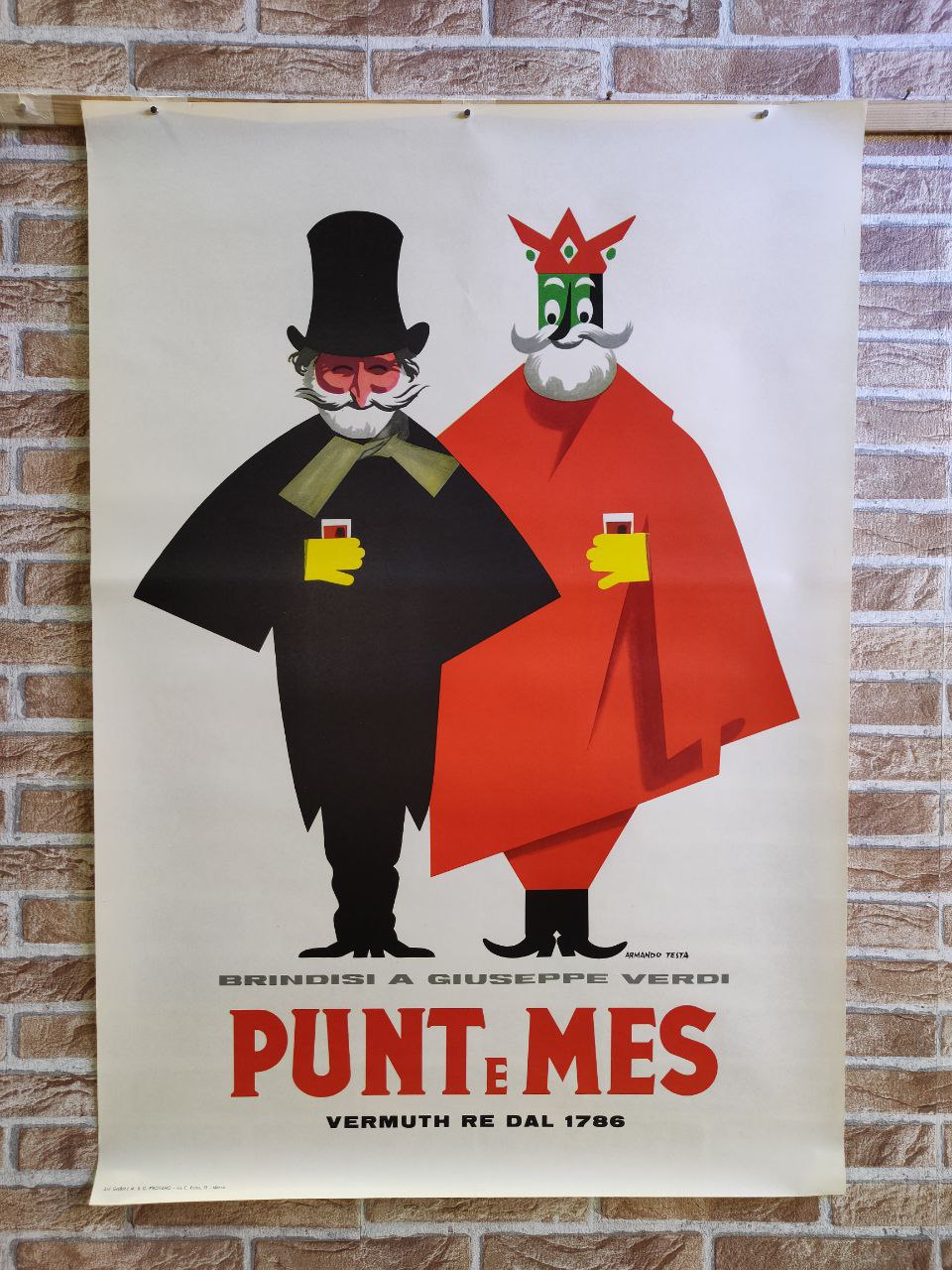 Manifesto pubblicitario Punt e Mes - Giuseppe Verdi