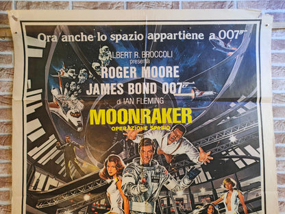 Manifesto originale di cinema - Moonraker - Operazione spazio - 007 James Bond