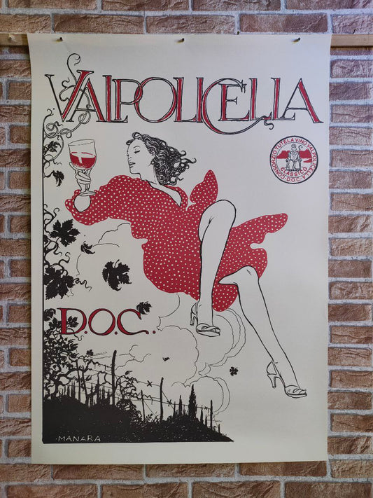 Manifesto originale pubblicitario - Valpolicella vino