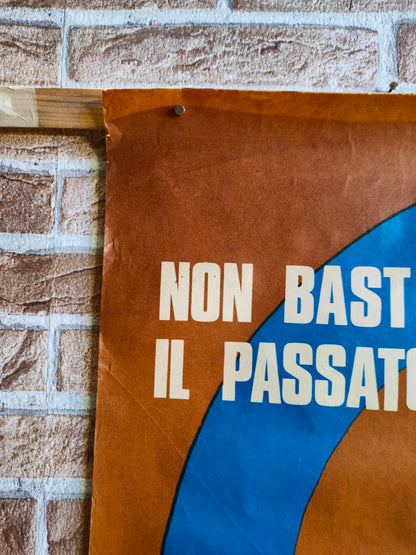 Manifesto originale pubblicitario - Nella spirale del caos, Unione Monarchica Italiana