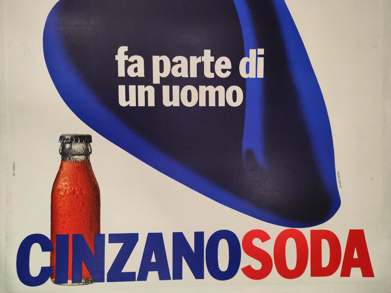 Manifesto originale pubblicitario - Cinzano Soda