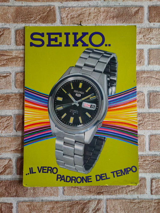 Cartonato pubblicitario Seiko | Anni '70