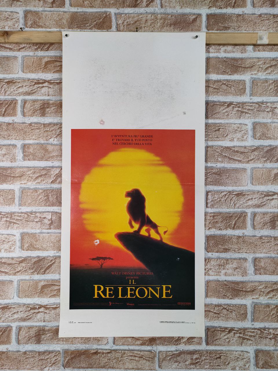 Locandina originale di cinema - Il Re Leone