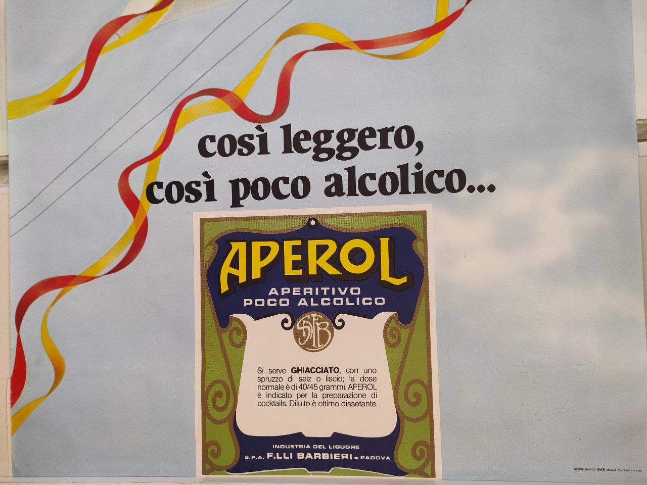 Manifesto originale pubblicitario - Aperol