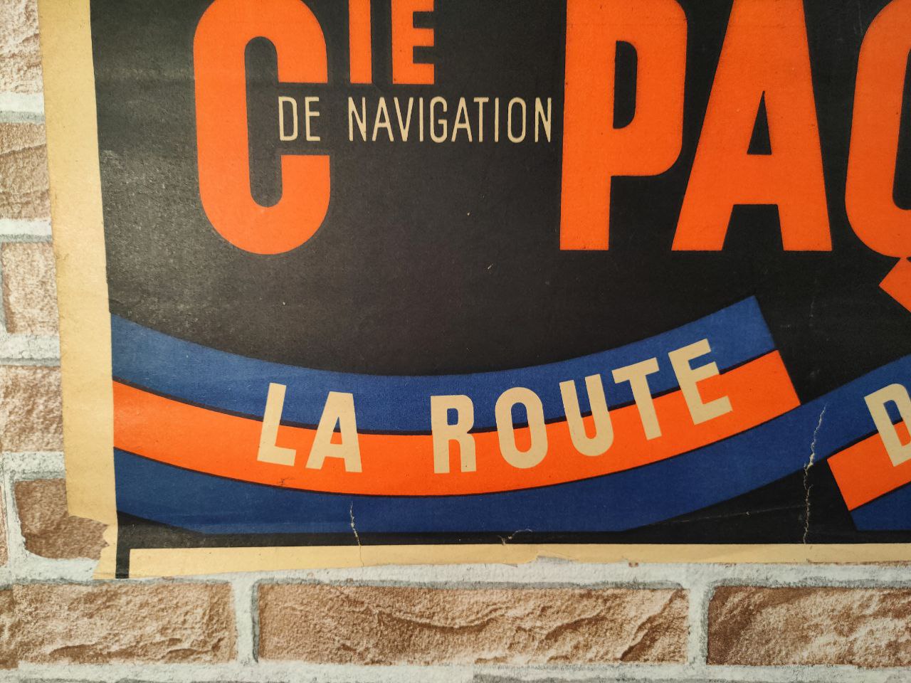Manifesto originale pubblicitario - Paquet - La route de France