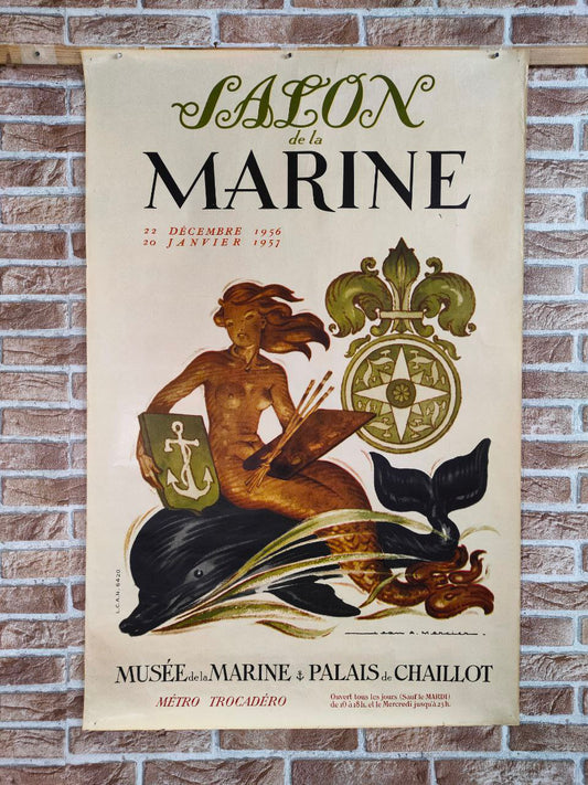 Manifesto originale pubblicitario - Salon de la Marine