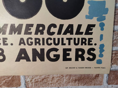 Manifesto originale pubblicitario -  Anjou - France