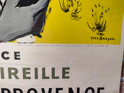 Manifesto originale pubblicitario - Annèe Mireille - France - Les fètes de Provence