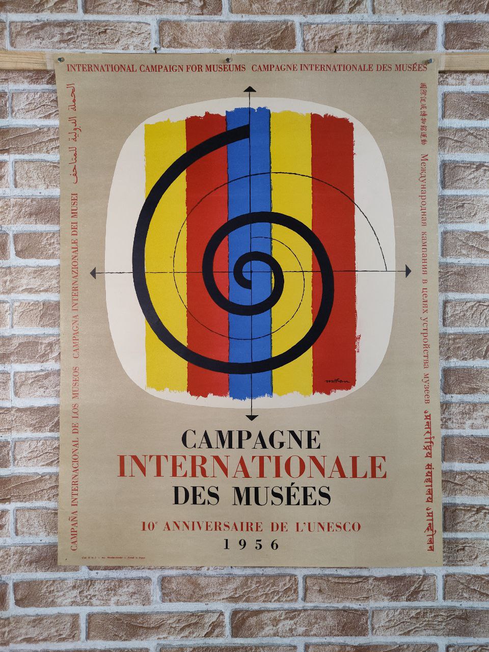 Manifesto originale pubblicitario - Campagne Internationale des Musèes - France