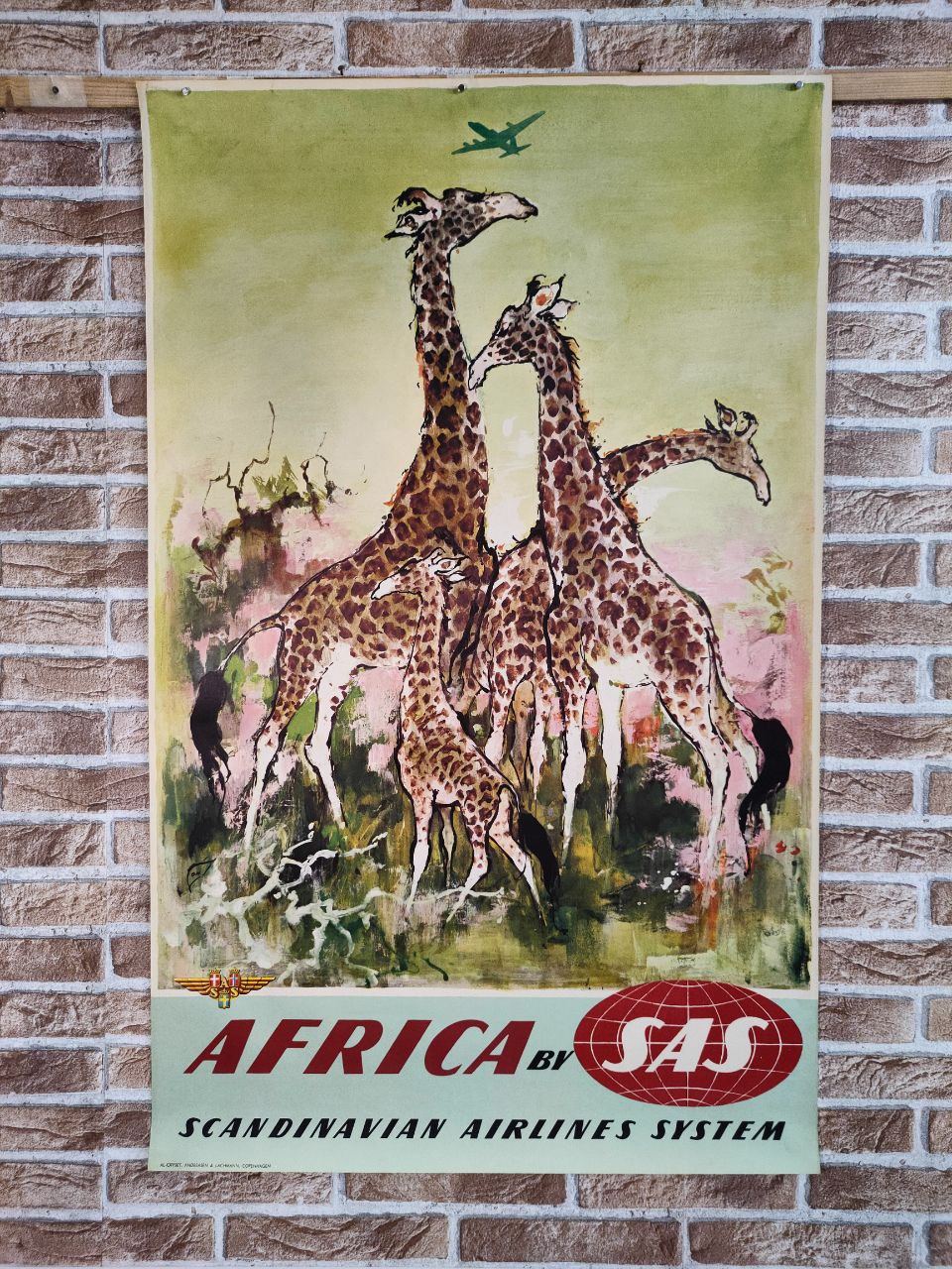 Manifesto originale pubblicitario - SAS - Africa