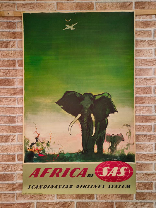 Manifesto originale pubblicitario - SAS - Africa