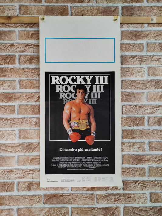 Locandina originale di cinema - Rocky III
