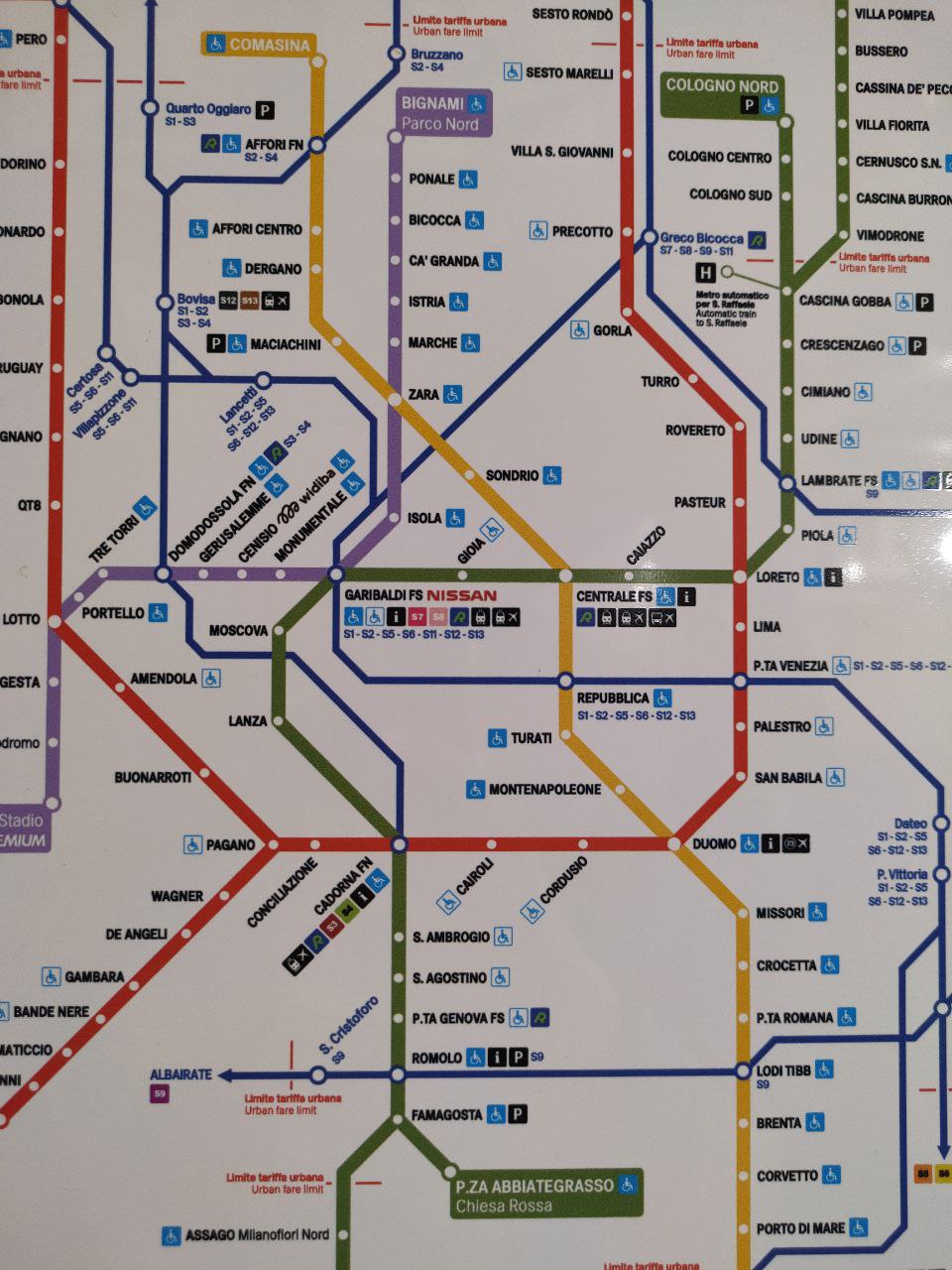 Mappa Metropolitana Milano