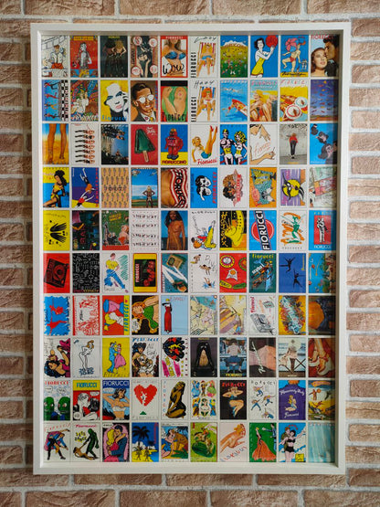 Manifesto originale pubblicitario - Fiorucci mosaico pubblicità