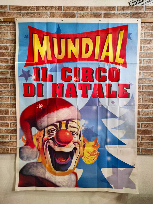Manifesto originale pubblicitario -  Mundial il circo di Natale