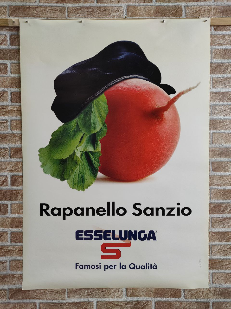 Manifesto originale pubblicitario - Esselunga, Rapanello Sanzio