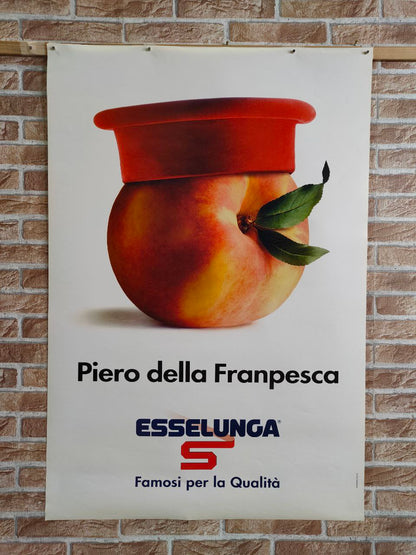 Manifesto originale pubblicitario - Esselunga, Piero della Franpesca
