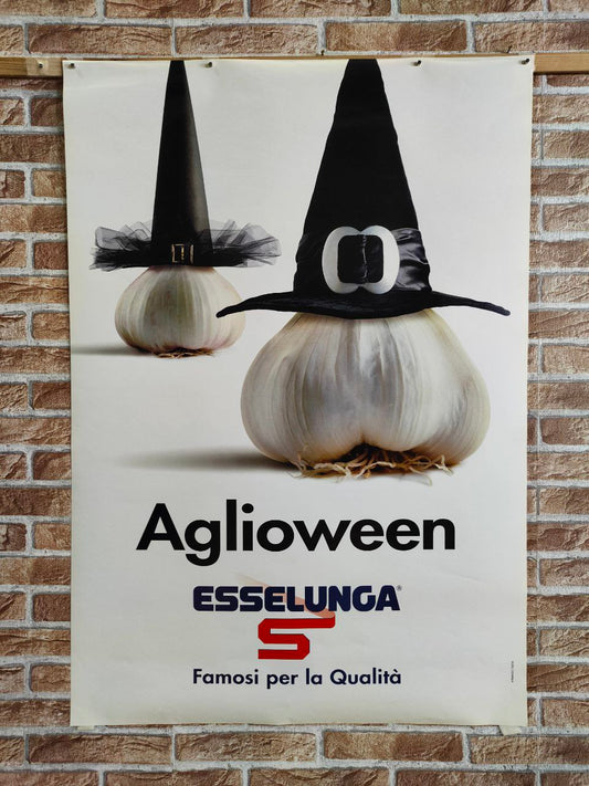 Manifesto originale pubblicitario - Esselunga, Aglioween