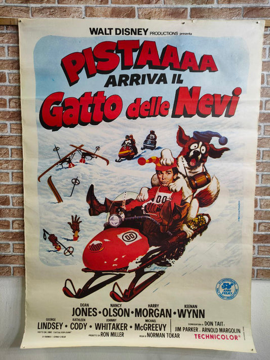 Manifesto originale di cinema - Pistaaa... arriva il gatto delle nevi