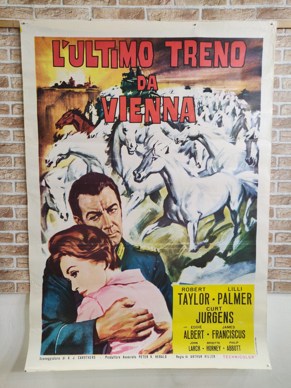 Manifesto originale di cinema - L'ultimo treno da Vienna