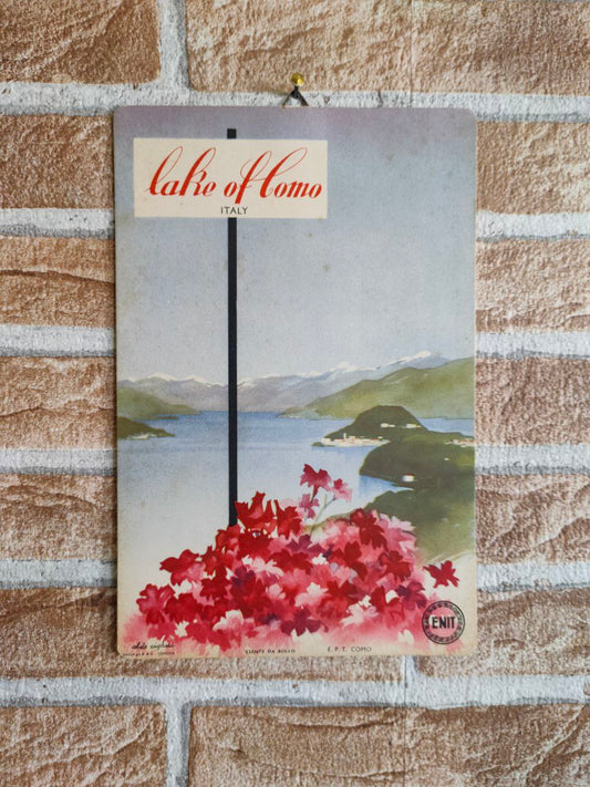 Cartonato pubblicitario Lake of Como - ENIT, Lago di Como