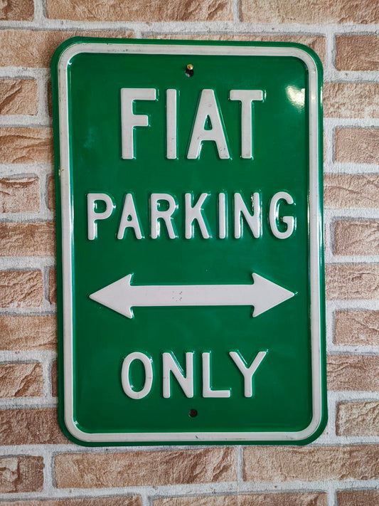 Insegna smaltata - FIAT Parking
