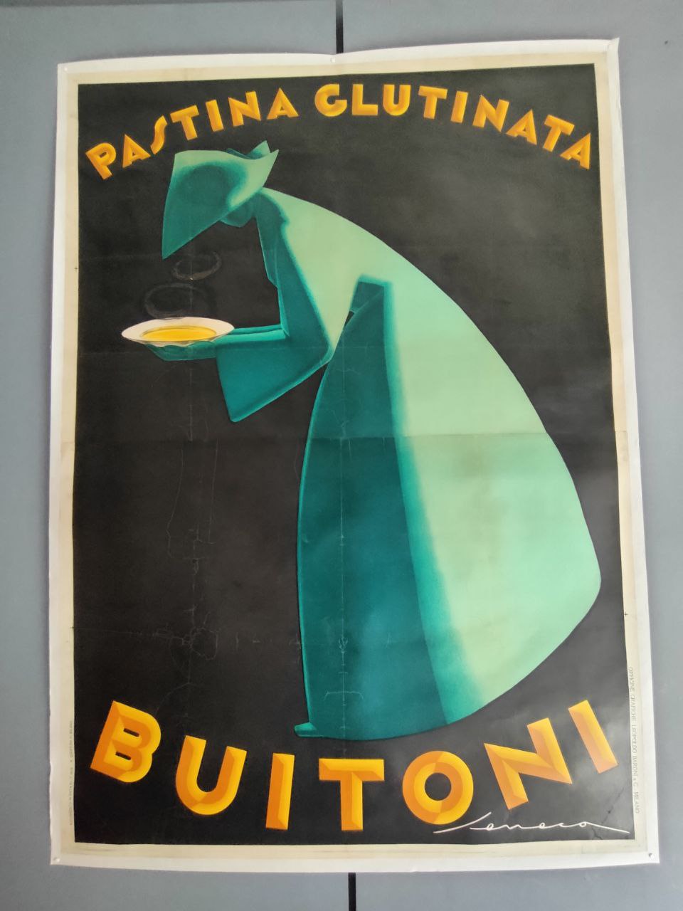 Manifesto originale pubblicitario - Buitoni Pasta Glutinata