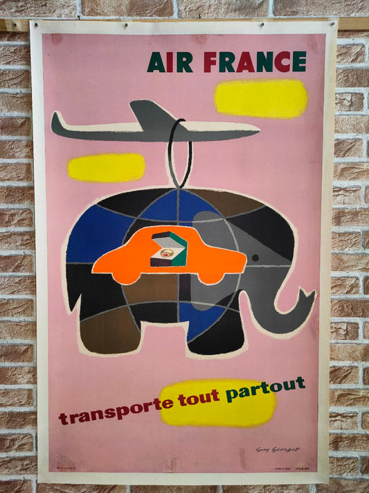 Manifesto originale pubblicitario - Air France Cargo