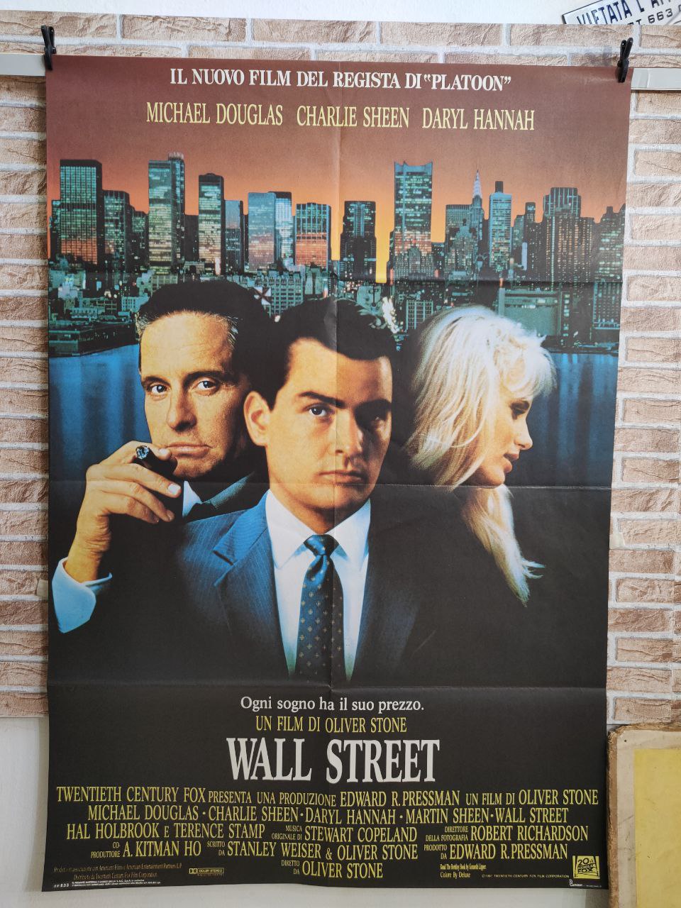 Manifesto originale di cinema -  Wall Street