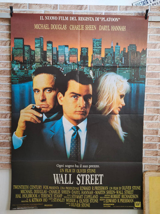 Manifesto originale di cinema -  Wall Street