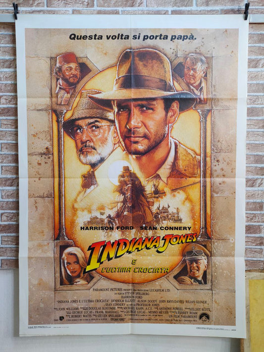 Manifesto originale di cinema - Indiana Jones e l'ultima crociata