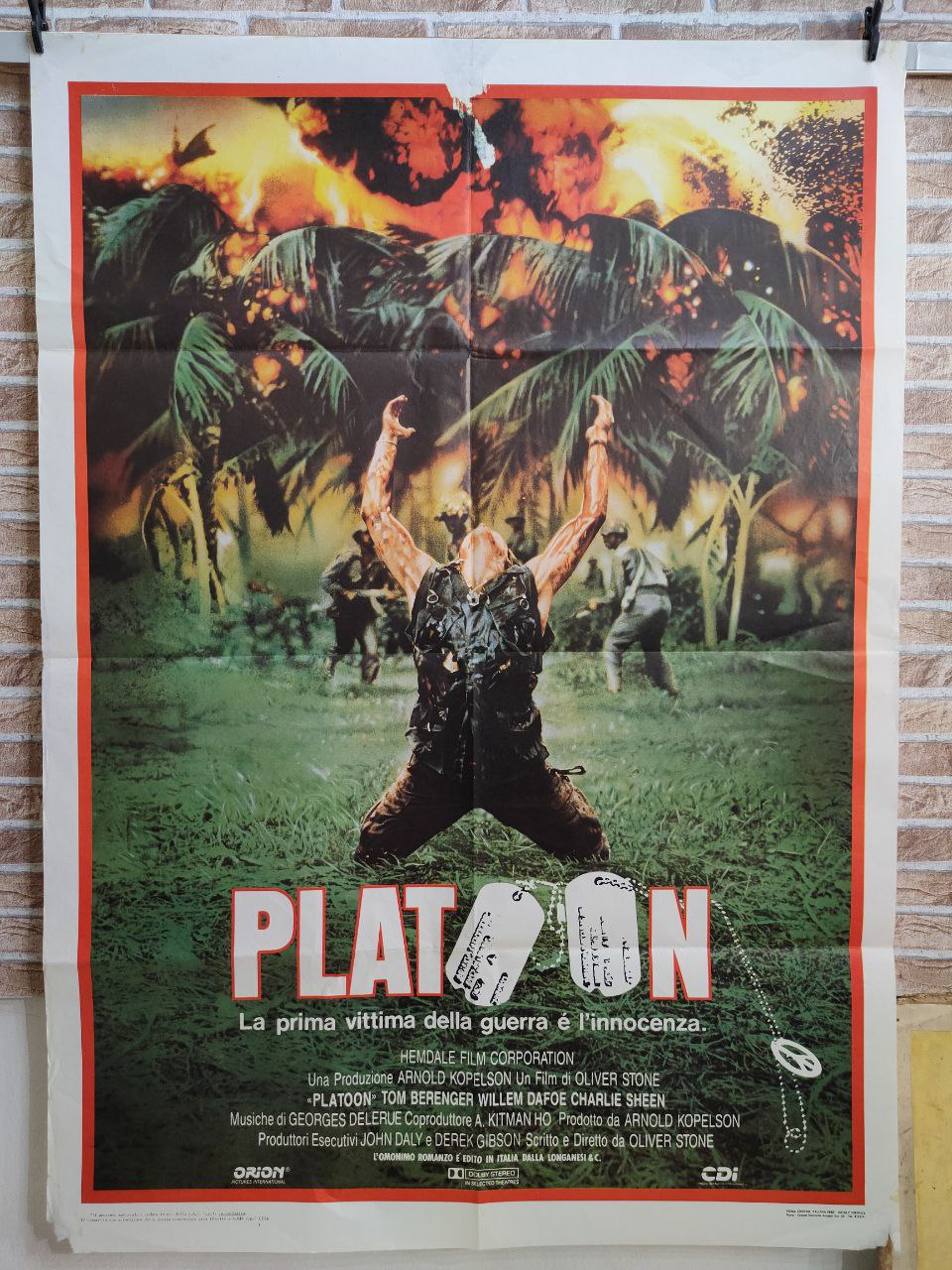 Manifesto originale di cinema - Platoon