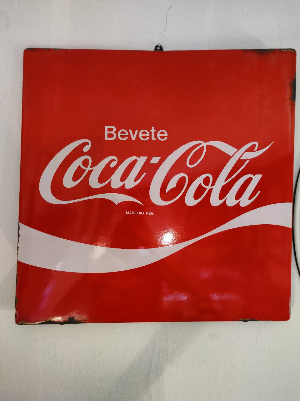 Insegna smaltata - Coca-Cola