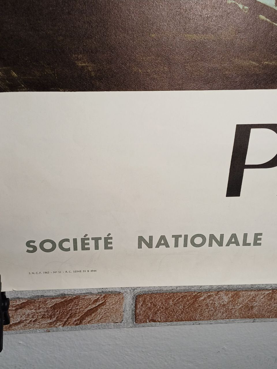 Manifesto originale pubblicitario - Parigi - Paris SNCF