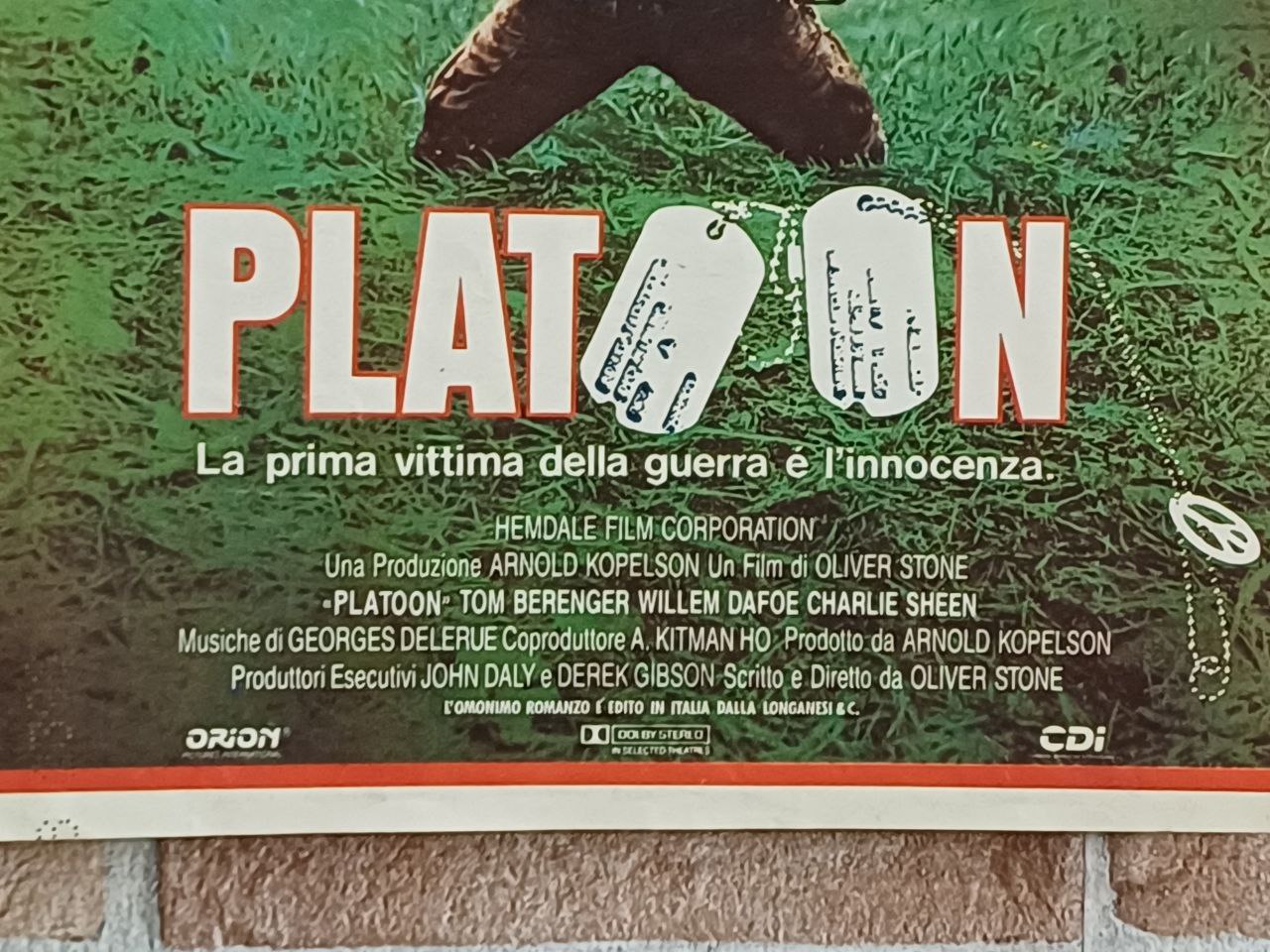 Locandina originale di cinema - "Platoon"