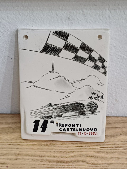 Targa in ceramica - 14°ma Treponti - Castelnuovo