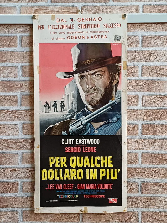 Locandina originale di cinema - "Per qualche dollaro in più"