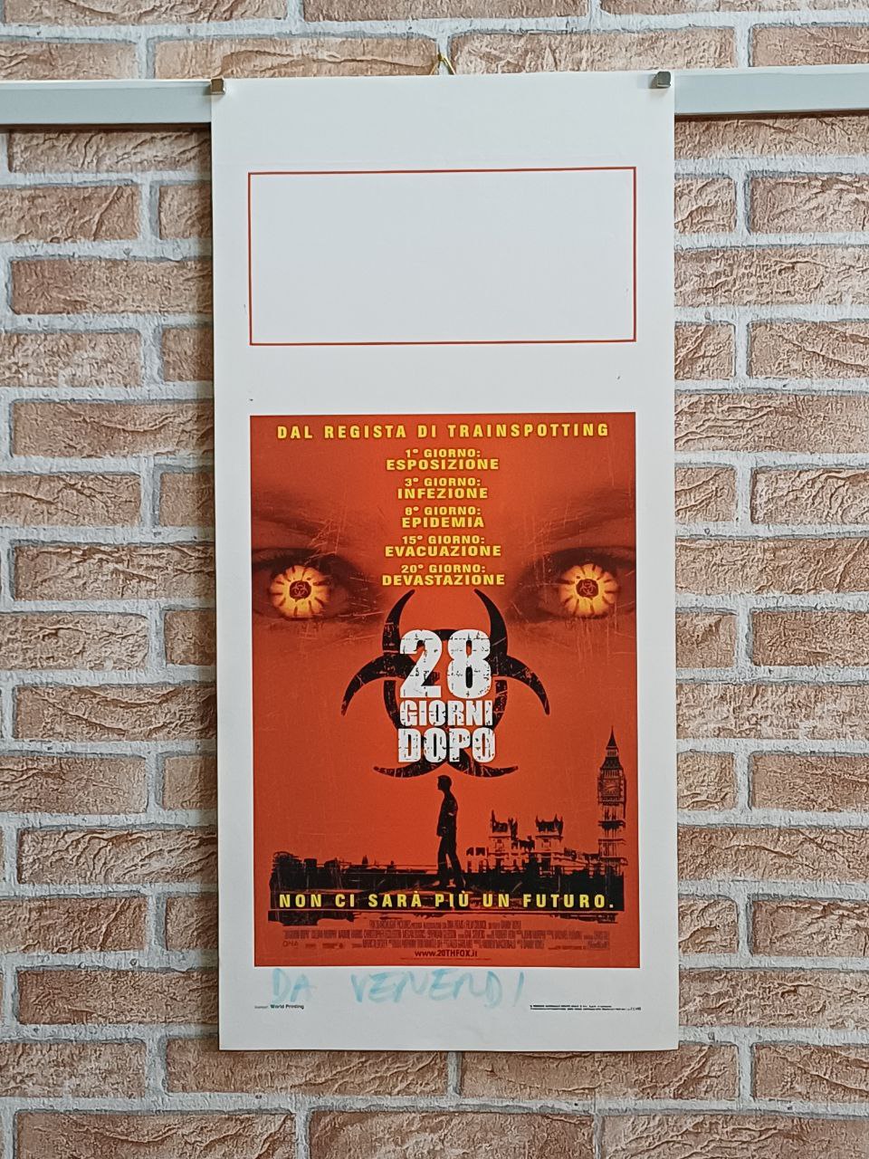Locandina originale di cinema - "28 giorni dopo"